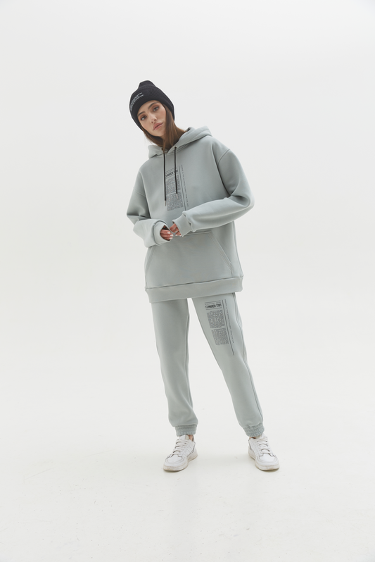 Hoodie Uranus Gray-olive