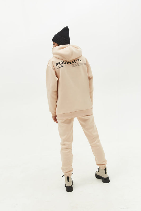 Hoodie Personality Beige
