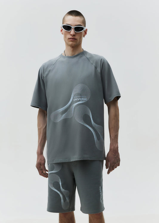 T-shirt Universe Grey