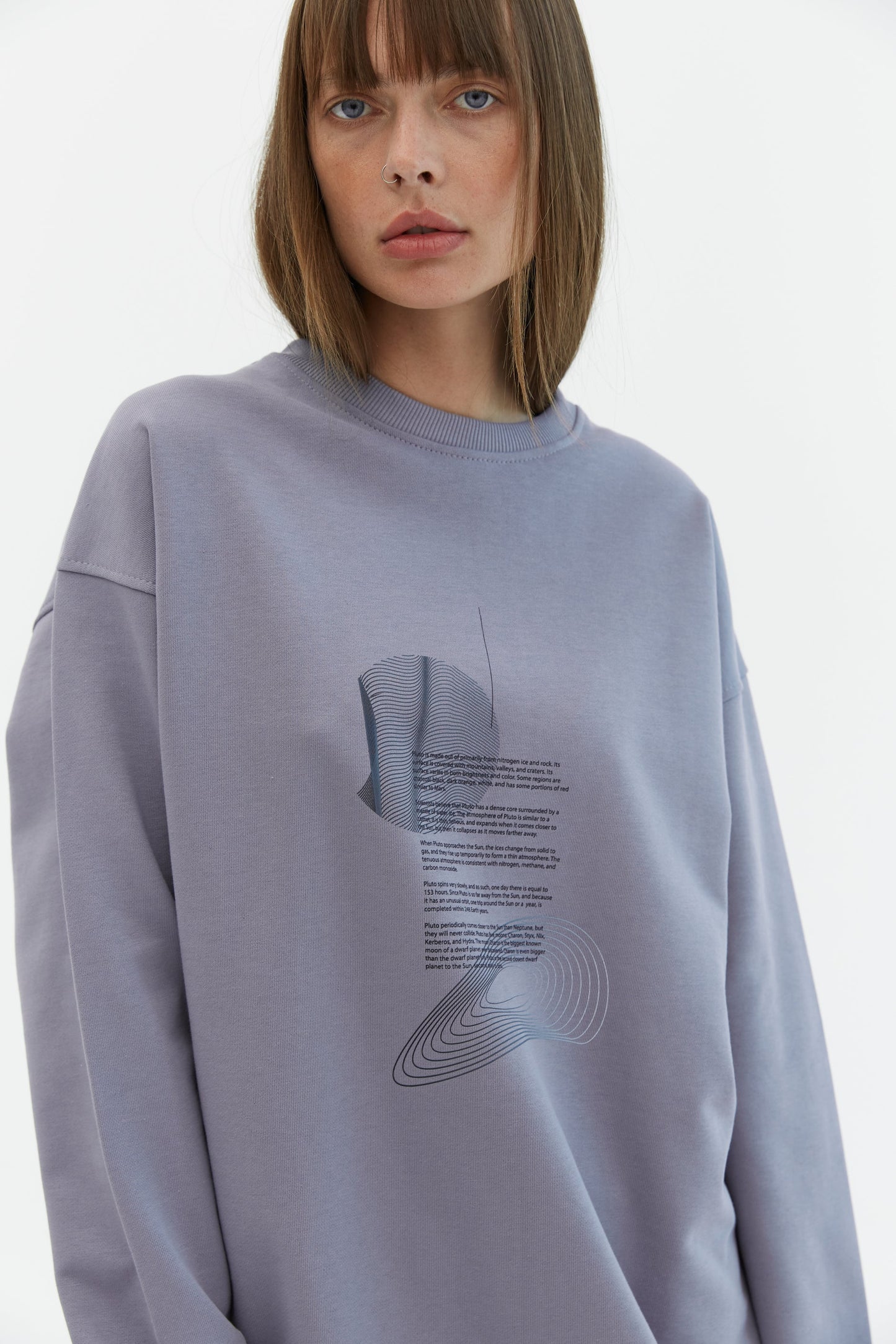 Sweatshirt Pluto Gray-violet