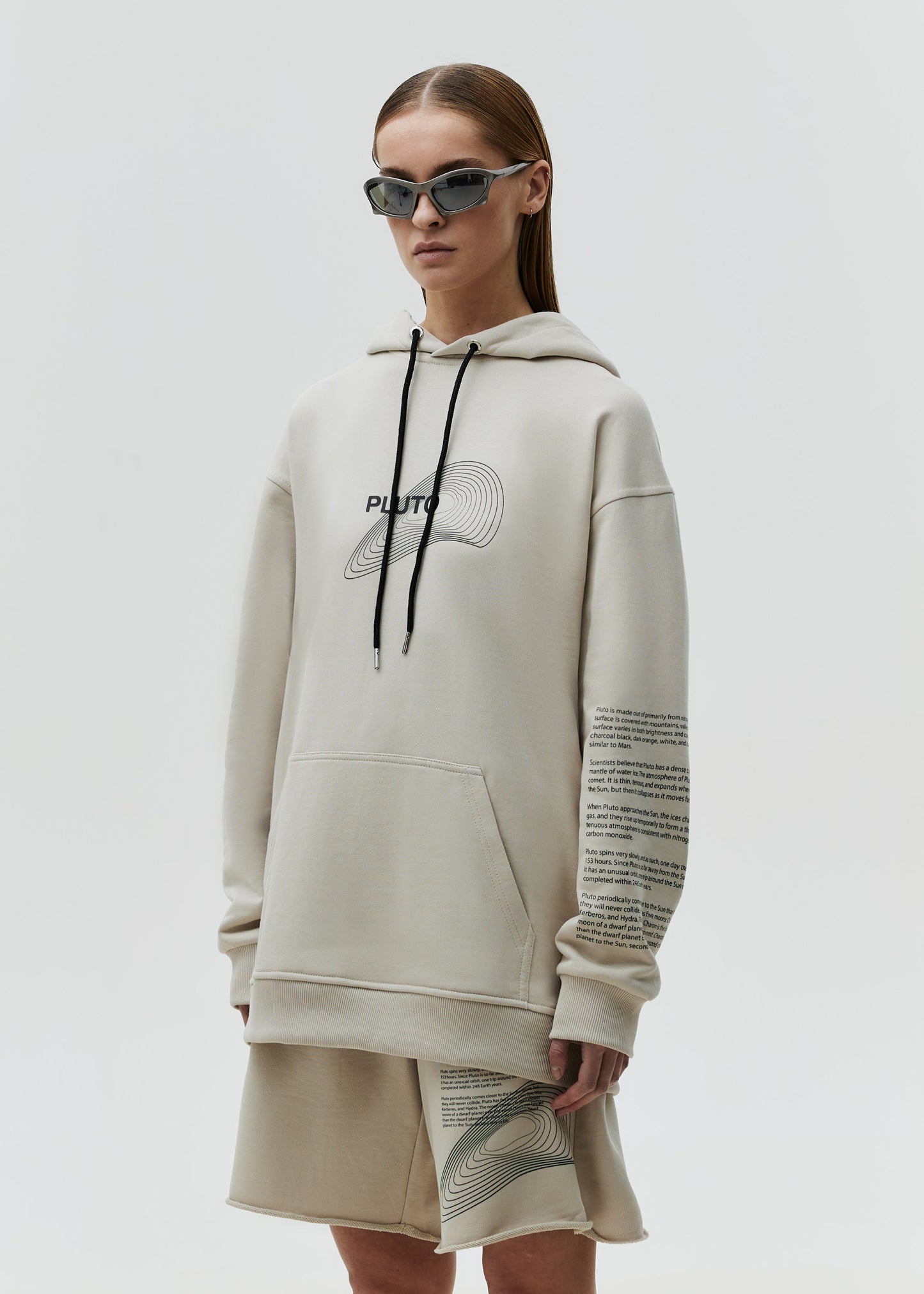 Hoodie Pluto Taupe